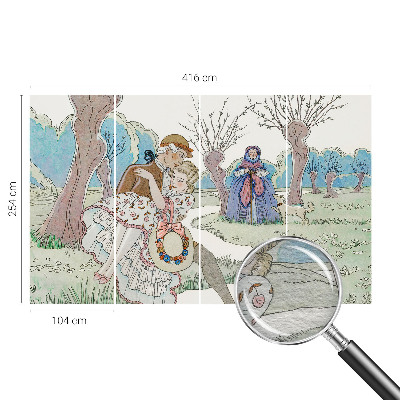 Papier peint panoramique Romantická scéna