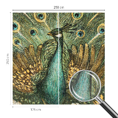 Papier peint panoramique enfant Majestátny páv