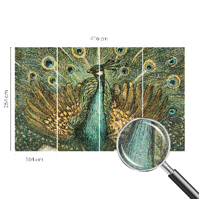 Papier peint panoramique enfant Majestátny páv