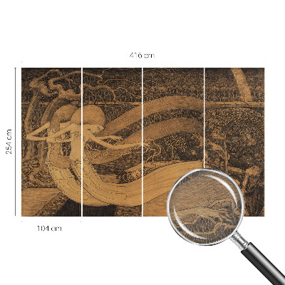 Papier peint panoramique moderne Surrealistické postavy