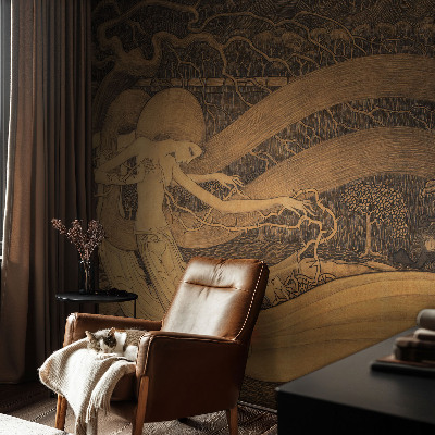 Papier peint panoramique moderne Surrealistické postavy