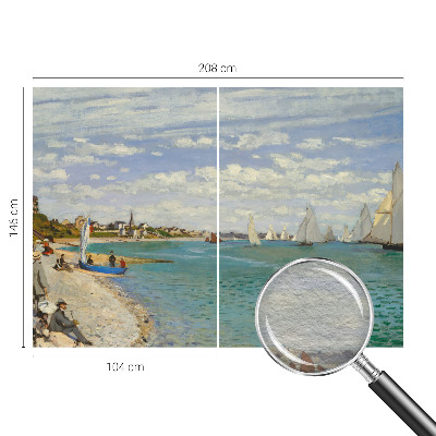 Papier peint panoramique haut de gamme avec un motif de paysage maritime