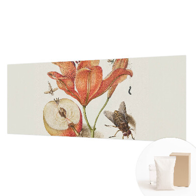 Papier peint panoramique intissé moderne avec une illustration botanique