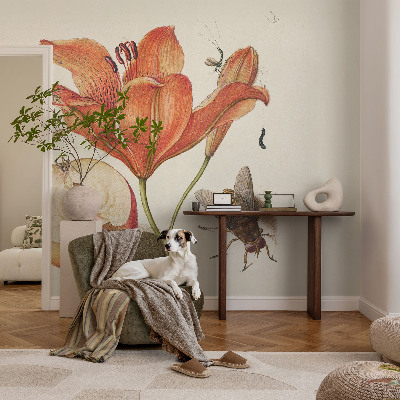 Papier peint panoramique intissé moderne Botanická ilustrácia