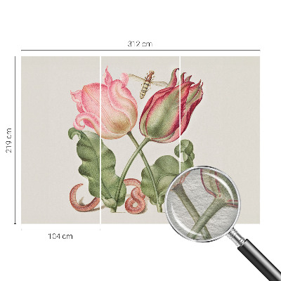 Papier peint panoramique de haute qualité avec le motif « Tulipánová krása »