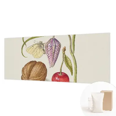 Papier peint photo grand format pour le mur plante papillon