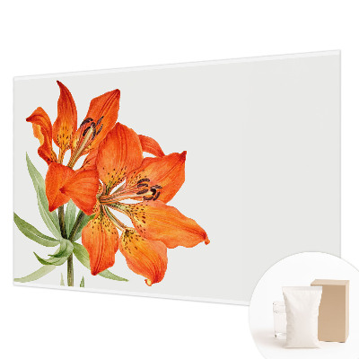 Papier peint photographique avec un motif de lys orange