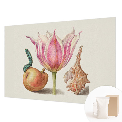 Papier peint photographique salon avec un motif naturel évoquant une symbiose