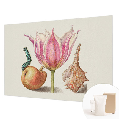 Papier peint photographique salon avec un motif naturel évoquant une symbiose