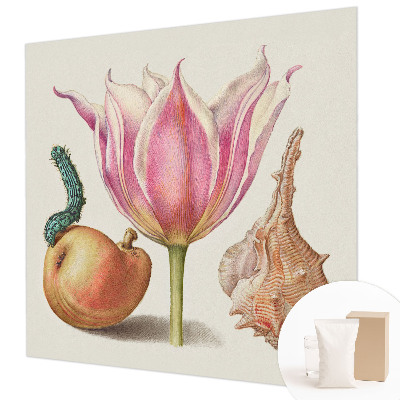 Papier peint photographique salon avec un motif naturel évoquant une symbiose