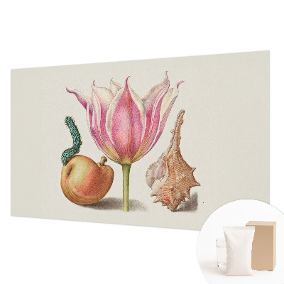 Papier peint photographique salon avec un motif naturel évoquant une symbiose