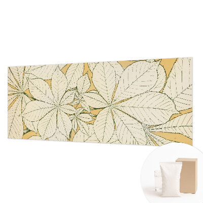Tapisserie murale avec motif de feuilles de châtaignier