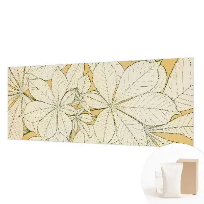 Papier peint photographique sur tissu non tissé feuilles de châtaignier