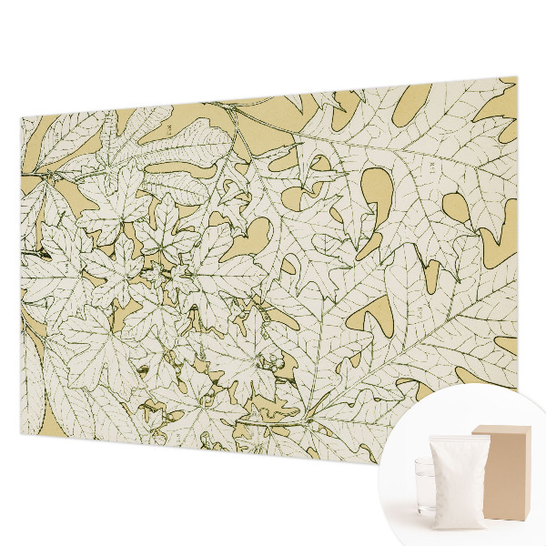 Papier peint photo avec un motif de feuilles d'arbre