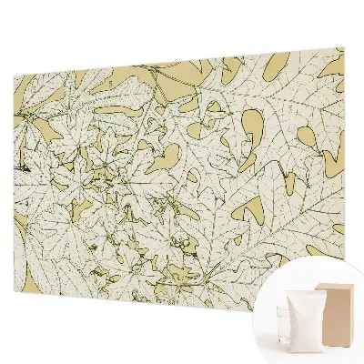 Papier peint photo imprimé sur tissu non tissé feuilles d'arbre
