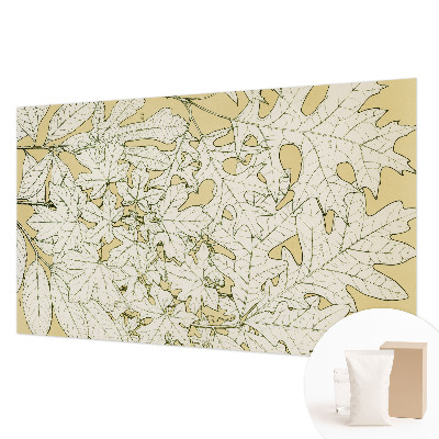 Papier peint photo avec un motif de feuilles d'arbre