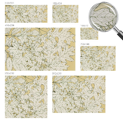 Papier peint photo Listy stromov