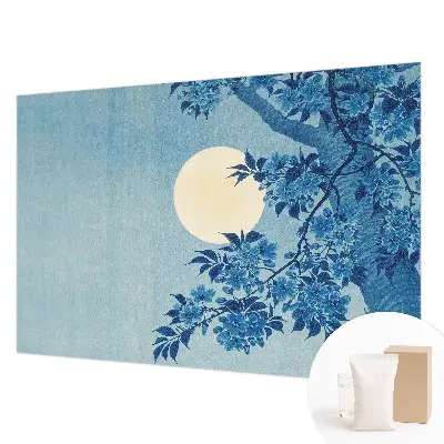 Papier peint intissé Lune des fleurs