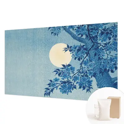 Papier peint intissé Lune des fleurs
