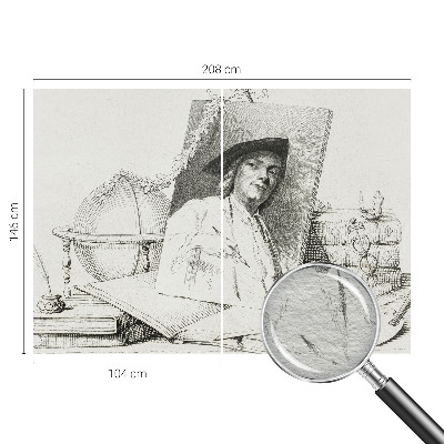 Papier peint chambre moderne Umelecký portrét