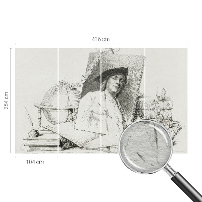 Papier peint chambre moderne Umelecký portrét