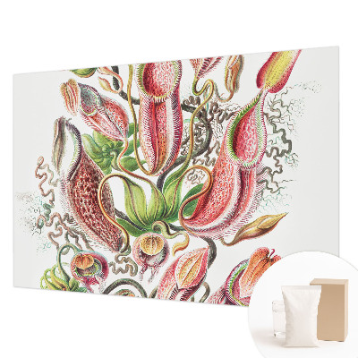Papier peint panoramique intissé avec un motif détaillé de plantes