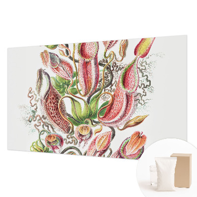 Papier peint panoramique intissé avec un motif détaillé de plantes