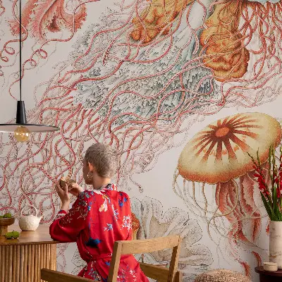 Papier peint intissé imprimé Méduses fantaisie