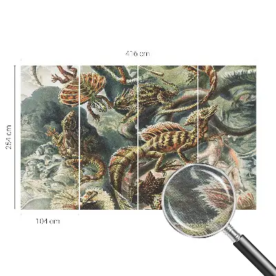 Papier peint photographique sur tissu non tissé Reptiles exotiques
