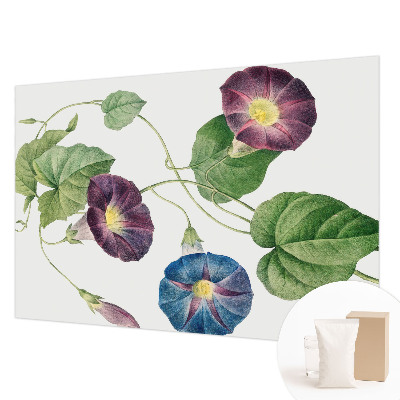 Papier peint panoramique salon à motif floral élégant