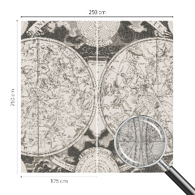 Papier peint panoramique tendance Hviezdna mapa