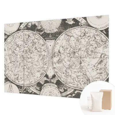 Papier peint panoramique tendance avec une carte des étoiles