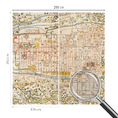 Papier peint panoramique haut de gamme Starožitná mapa