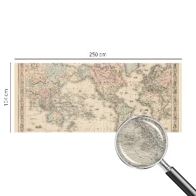 Papier peint photo grand format pour le mur Carte historique