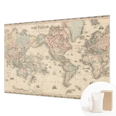 Papier peint photo grand format pour le mur Carte historique