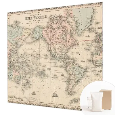 Papier peint photo grand format pour le mur Carte historique