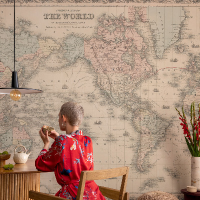 Papier peint panoramique facile à poser Historická mapa