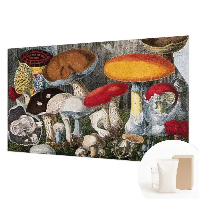 Papier peint photographique avec un motif de champignons botaniques