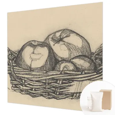 Papier peint photographique intissé corbeille de fruits