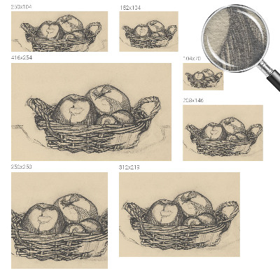 Papier peint photo intissé Ovocný košík