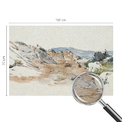 Papier peint photographique sur tissu non tissé paysage rocheux