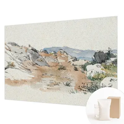 Papier peint photographique sur tissu non tissé paysage rocheux
