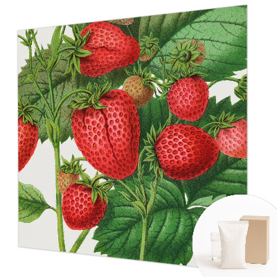 Décoration murale panoramique intissé avec motif de fruits estivaux