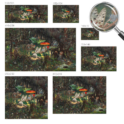 Poster mural panoramique Rozprávkový les