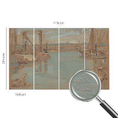 Papier peint panoramique intissé avec motif 