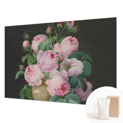 Papier peint panoramique chambre à motif floral élégant