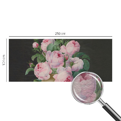Papier peint panoramique chambre à motif floral élégant