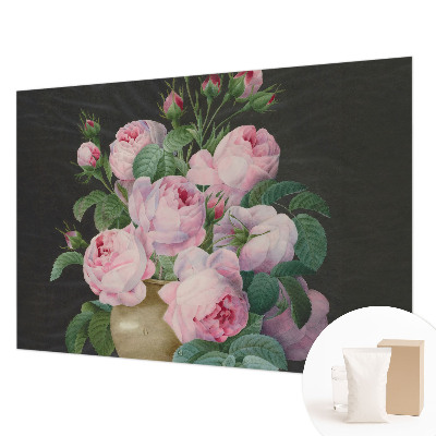 Papier peint panoramique chambre à motif floral élégant