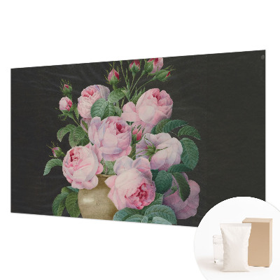 Papier peint panoramique chambre à motif floral élégant