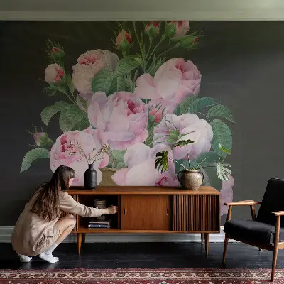 Papier peint photographique intissé élégance florale